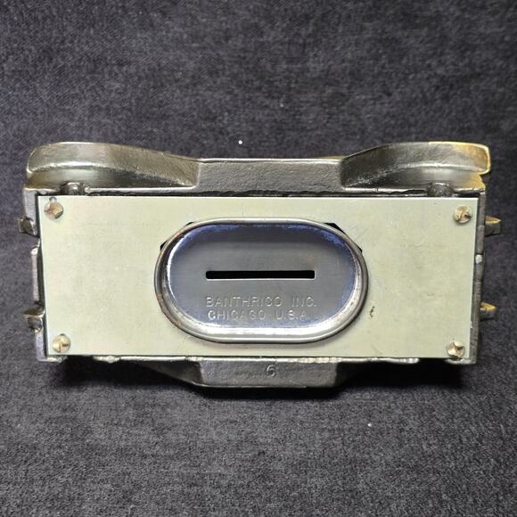 Vintage Diecast Brass Banthrico & Silver Tone La Salle Antique Car Coin Banks - Picture 7 of 11